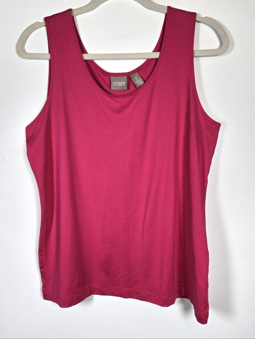 Chico's Pink Stretch Basics Essentials Tank Top Size Large